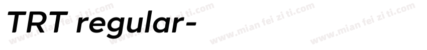 TRT regular字体转换